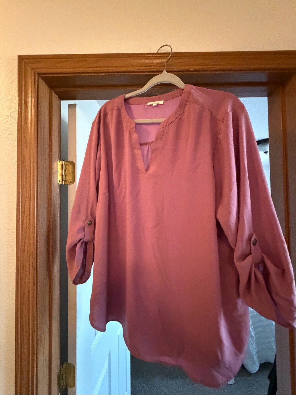 Maurices Dusty Rose Atwood Blouse